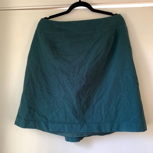 Talbot's Raised Twill Pleated A-Line Skirt - Picture 4 of 6